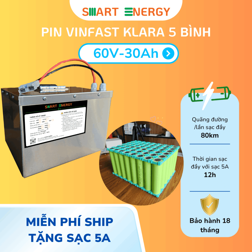 Pin Klara 60V 30Ah
